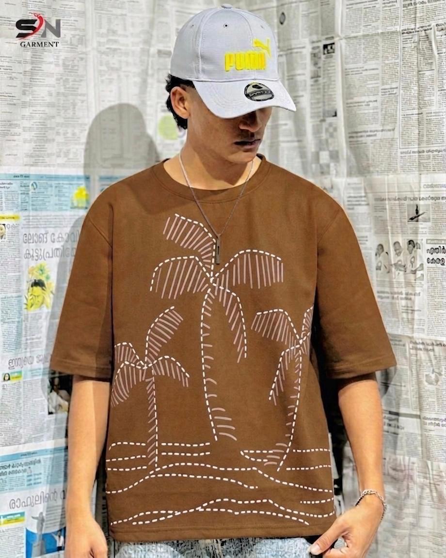 Palm Tree Graphic printed Droshoulder