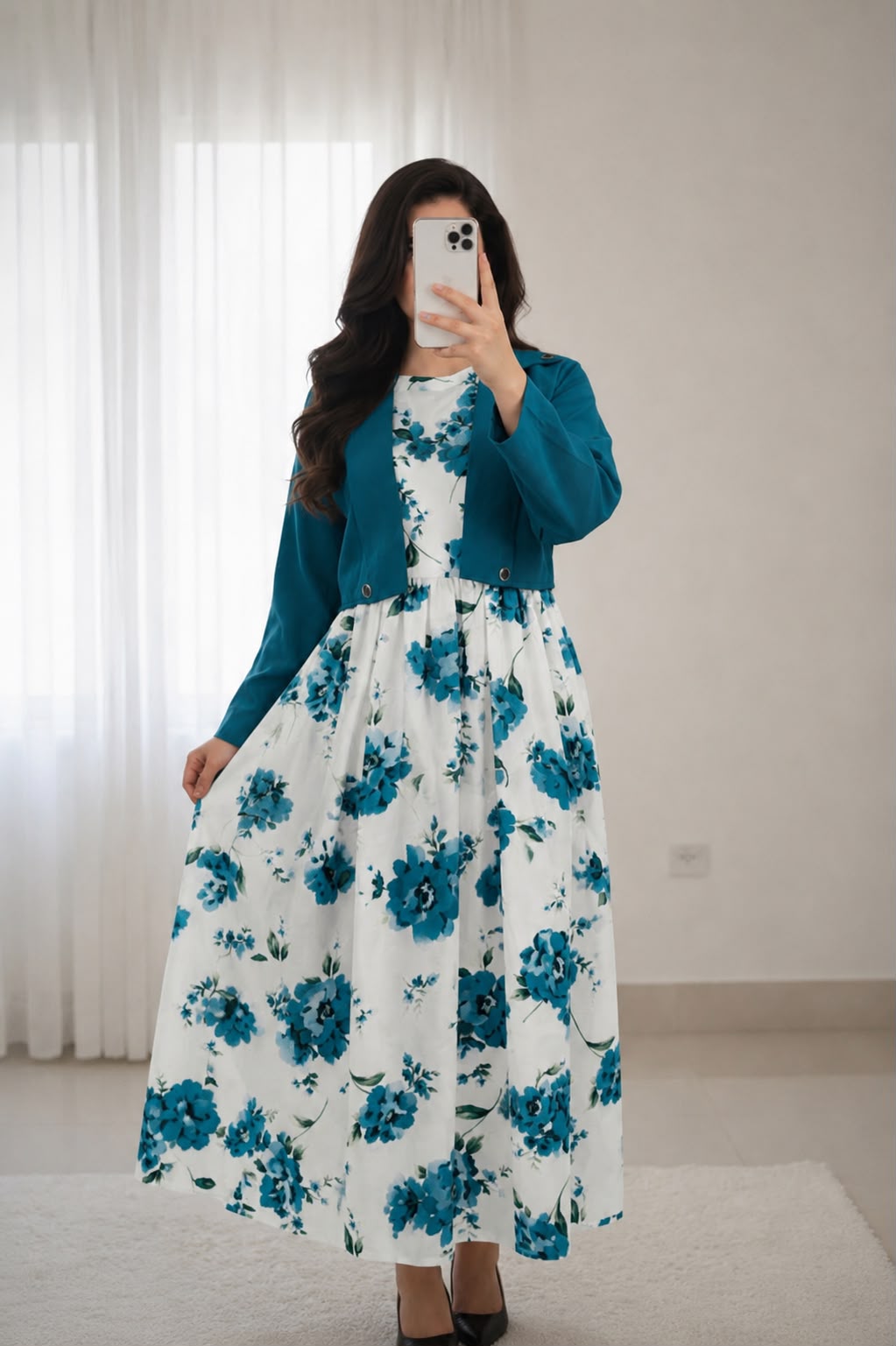 New arrival&nbsp;  Digital Sleeve'less Maxi With Koti