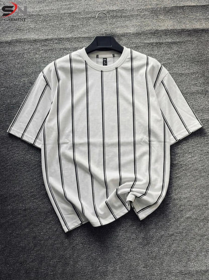 Stripe printed  Zip polo
