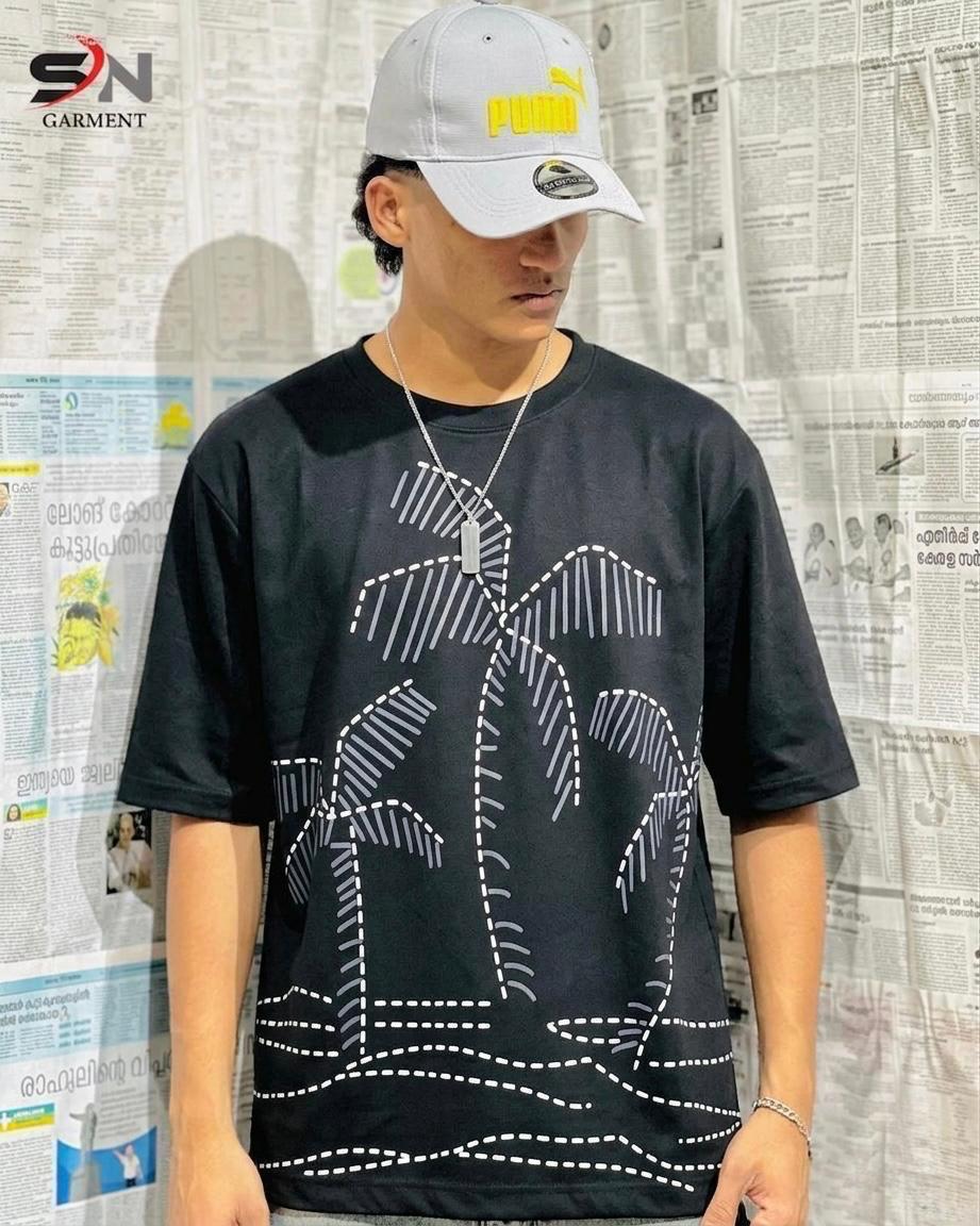 Palm Tree Graphic  printed Droshoulder